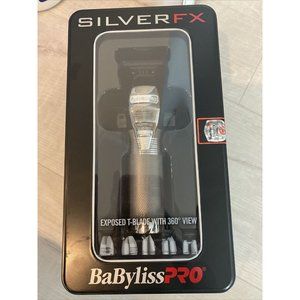 BaByliss PRO Silver FX Skeleton Exposed T-Blade Outlining Cordless Trimmer FX787